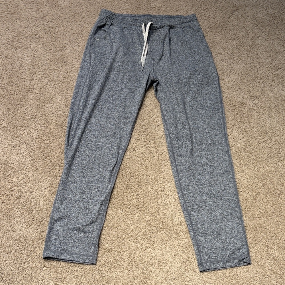 Vuori Ponto Performance Gray Pant Men's Size Large